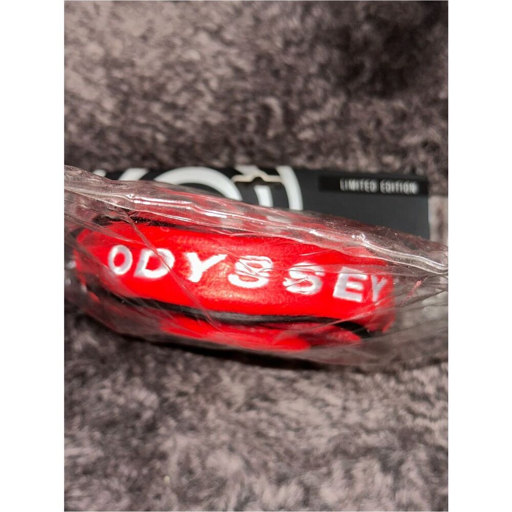 NWT Odyssey Limited Edition Red Odyssey Month #1 Putter Mallet Putter Head Cover - Picture 6 of 9